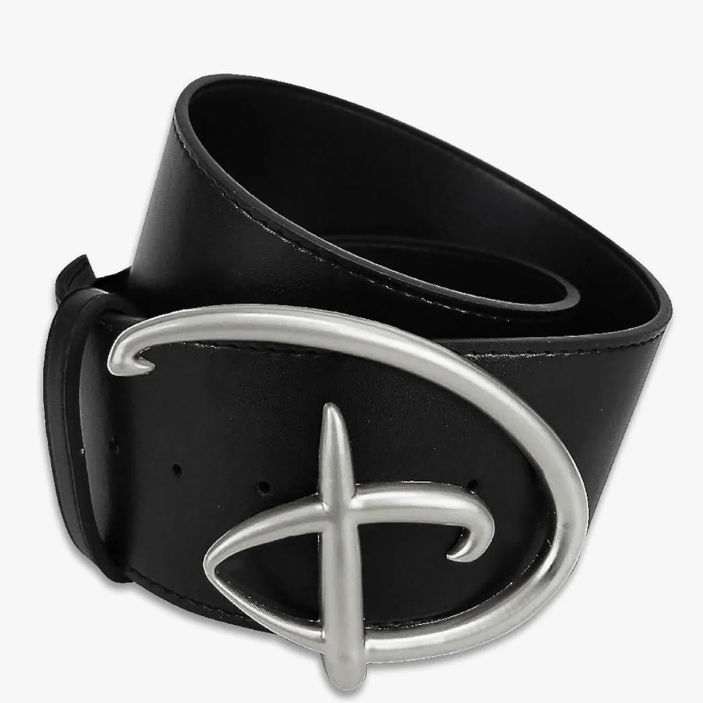 Buckle Down Disney D Belt- Silver size small 2.75